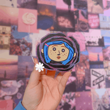 Load image into Gallery viewer, Button Eye Girl Car Freshie