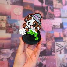 Load image into Gallery viewer, Witchy Cow in Cauldron Freshie
