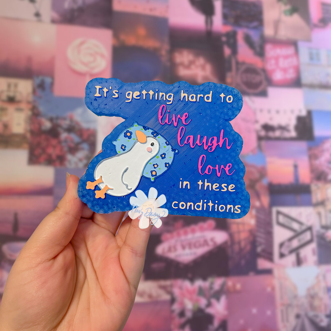 RTS Hard to Live Laugh Love Car Freshie