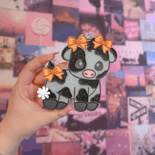 Load image into Gallery viewer, Cow with Bows Freshie
